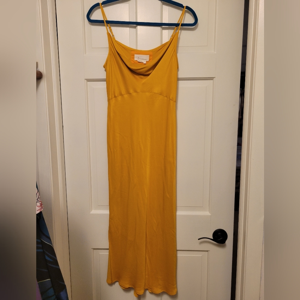 Anthropologie Elyse midi slip dress